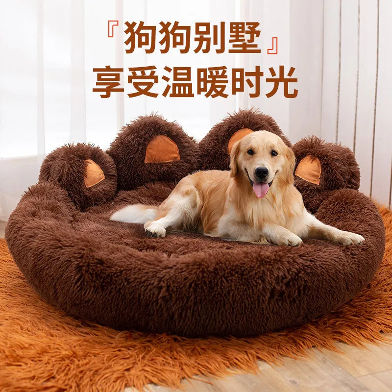 Cat and Dog Cozy Large Dog Bed Fluffy Pet Bed Winter Warm Dog Bed Pet Mat Cute Pet Accessories