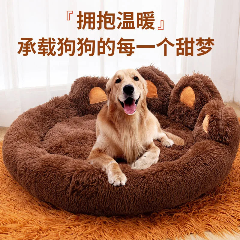 Cat and Dog Cozy Large Dog Bed Fluffy Pet Bed Winter Warm Dog Bed Pet Mat Cute Pet Accessories